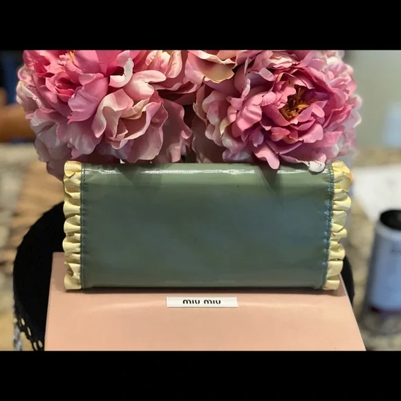 Miu Miu Authentic Wallet With Ribbon Frill. PRECIOUS!! - Picture 2 of 8